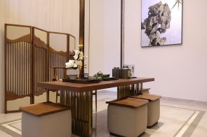 信陽固始崋壹新中式高檔樣板房家具、軟裝飾品工程項目案例展示！