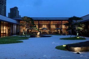 江西九江現(xiàn)代新中式風(fēng)格售樓處家具項(xiàng)目工程案例完工實(shí)拍美圖！